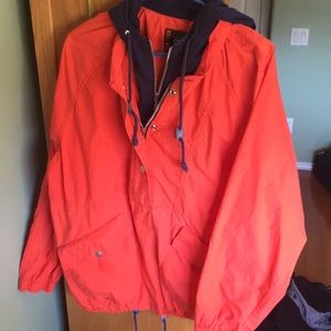 Orange Windbreaker Jacket